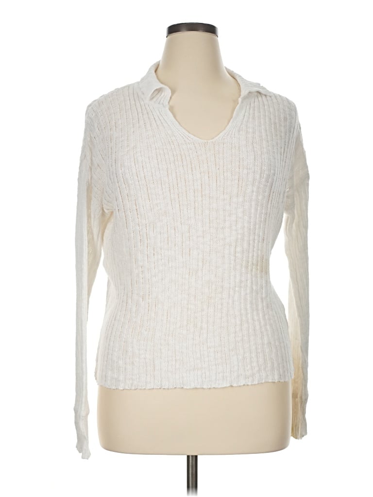 Pre-owned Stitchdrop Pullover Sweater In Ivory