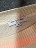Petite Studio New York 100% Wool Color Block Ivory Wool Pullover Sweater Size XS - photo 7