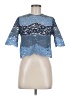 Sandro Blue Short Sleeve Top Size Med (2) - photo 1