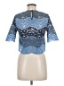 Sandro Blue Short Sleeve Top Size Med (2) - photo 2