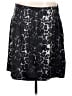 St. John Animal Print Black Silk Skirt Size 16 - photo 1