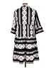 Unbranded 100% Polyester Aztec Or Tribal Print Checkered-gingham Stripes Black Casual Dress Size L - photo 2