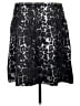 St. John Animal Print Black Silk Skirt Size 16 - photo 2