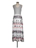 Athleta 100% Rayon Graphic Gray Casual Dress Size M - photo 2