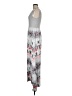 Athleta 100% Rayon Graphic Gray Casual Dress Size M - photo 5
