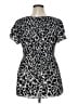 Ninety 100% Polyester Graphic Black Casual Dress Size 1X - photo 2