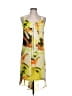 Assorted Brands 100% Polyester Tropical Yellow Green Casual Dress Size L - photo 1