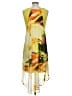 Assorted Brands 100% Polyester Tropical Yellow Green Casual Dress Size L - photo 2