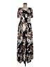 Hailey & Co. Floral Black Casual Dress Size M - photo 1