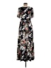 Hailey & Co. Floral Black Casual Dress Size M - photo 2