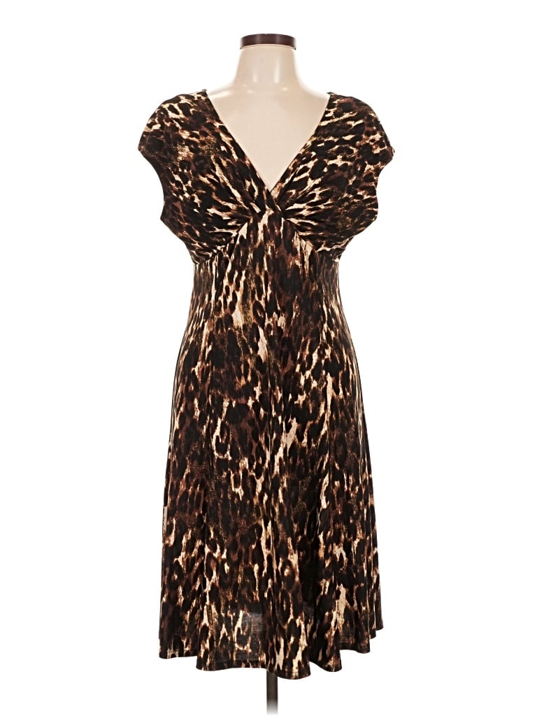 Pre-owned Evan Picone Cocktail Dress In Brown