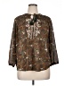 MASON & BELLE 100% Polyester Brown 3/4 Sleeve Blouse Size XL - photo 1