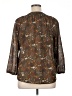 MASON & BELLE 100% Polyester Brown 3/4 Sleeve Blouse Size XL - photo 2