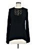 Express 100% Rayon Black Long Sleeve Blouse Size M - photo 1