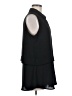 Banana Republic 100% Polyester Black Sleeveless Blouse Size M - photo 4