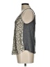 J.Crew 100% Polyester Silver Sleeveless Top Size L - photo 5