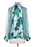 Roller Rabbit Teal 3/4 Sleeve Blouse Size S - photo 2
