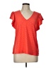 MICHAEL Michael Kors Orange Short Sleeve Top Size L - photo 1