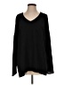 Cotton Bleu 100% Polyester Black Long Sleeve Top Size M - photo 1