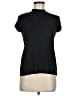 Zara 100% Bamboo Black Short Sleeve Turtleneck Size M - photo 1