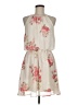 Mind Code 100% Polyester Floral Ivory Casual Dress Size M - photo 1