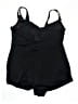 Longitude Paisley Black One Piece Swimsuit Size 24W - photo 2