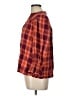 Cato Plaid Orange 3/4 Sleeve Button-Down Shirt Size L - photo 5