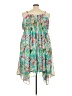 Torrid 100% Polyester Tropical Green Cocktail Dress Size 4X Plus (4) - photo 2
