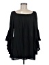 Elan Black 3/4 Sleeve Blouse One size - photo 1