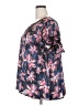 Lane Bryant 100% Polyester Blue Short Sleeve Blouse Size 20 - photo 5