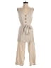 Kensie Solid Ivory Jumpsuit Size XS - photo 1