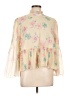 Ganni 100% Polyester Ivory 3/4 Sleeve Blouse Size EU 44 / US 14 - photo 1