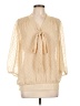 Daniel Rainn 100% Polyester Ivory 3/4 Sleeve Blouse Size L - photo 1