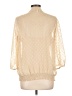 Daniel Rainn 100% Polyester Ivory 3/4 Sleeve Blouse Size L - photo 2