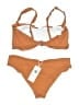 Unbranded Solid Orange Two Piece Swimsuit Size M - photo 2