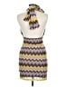 Almost Famous 100% Polyester Chevron-herringbone Brown Cocktail Dress Size M - photo 2