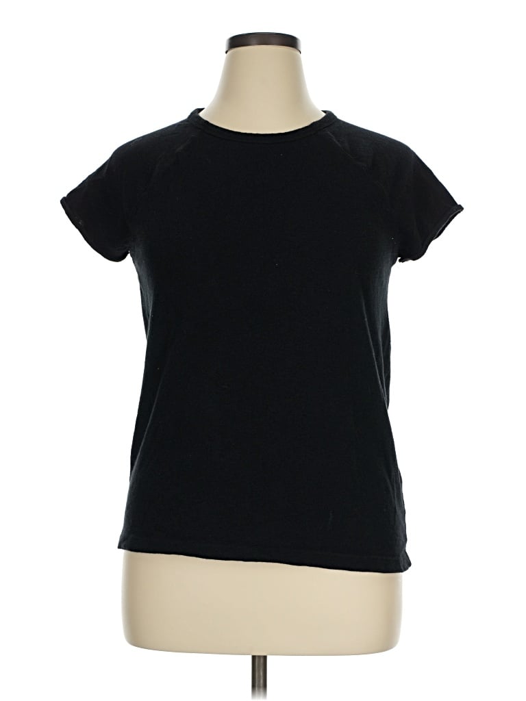 Pre-owned Zara Short Sleeve T-shirt In Black
