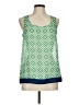 Charming Charlie 100% Polyester Green Sleeveless Top Size M - photo 1