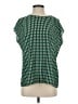 Halogen 100% Polyester Houndstooth Green Sleeveless T-Shirt Size XS - photo 1