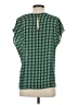 Halogen 100% Polyester Houndstooth Green Sleeveless T-Shirt Size XS - photo 2