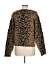 Shein 100% Polyester Animal Print Brown Cardigan Size L - photo 2