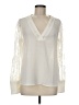 Express 100% Polyester Ivory Long Sleeve Blouse Size M - photo 1