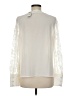 Express 100% Polyester Ivory Long Sleeve Blouse Size M - photo 2