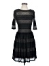 BCBGMAXAZRIA Stripes Black Cocktail Dress Size S - photo 1