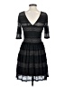 BCBGMAXAZRIA Stripes Black Cocktail Dress Size S - photo 2