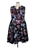 City Chic Floral Blue Black Cocktail Dress Size 22 Plus (XL) - photo 1