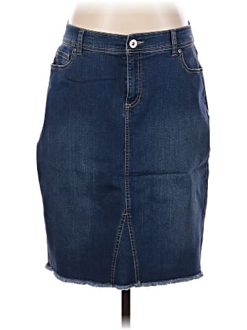 INC International Concepts Denim Skirt (view 1)