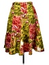 Grace Elements 100% Cotton Tropical Green Casual Skirt Size 14 - photo 2