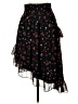 Joie 100% Silk Floral Black Silk Skirt Size S - photo 1