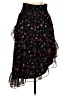 Joie 100% Silk Floral Black Silk Skirt Size S - photo 2